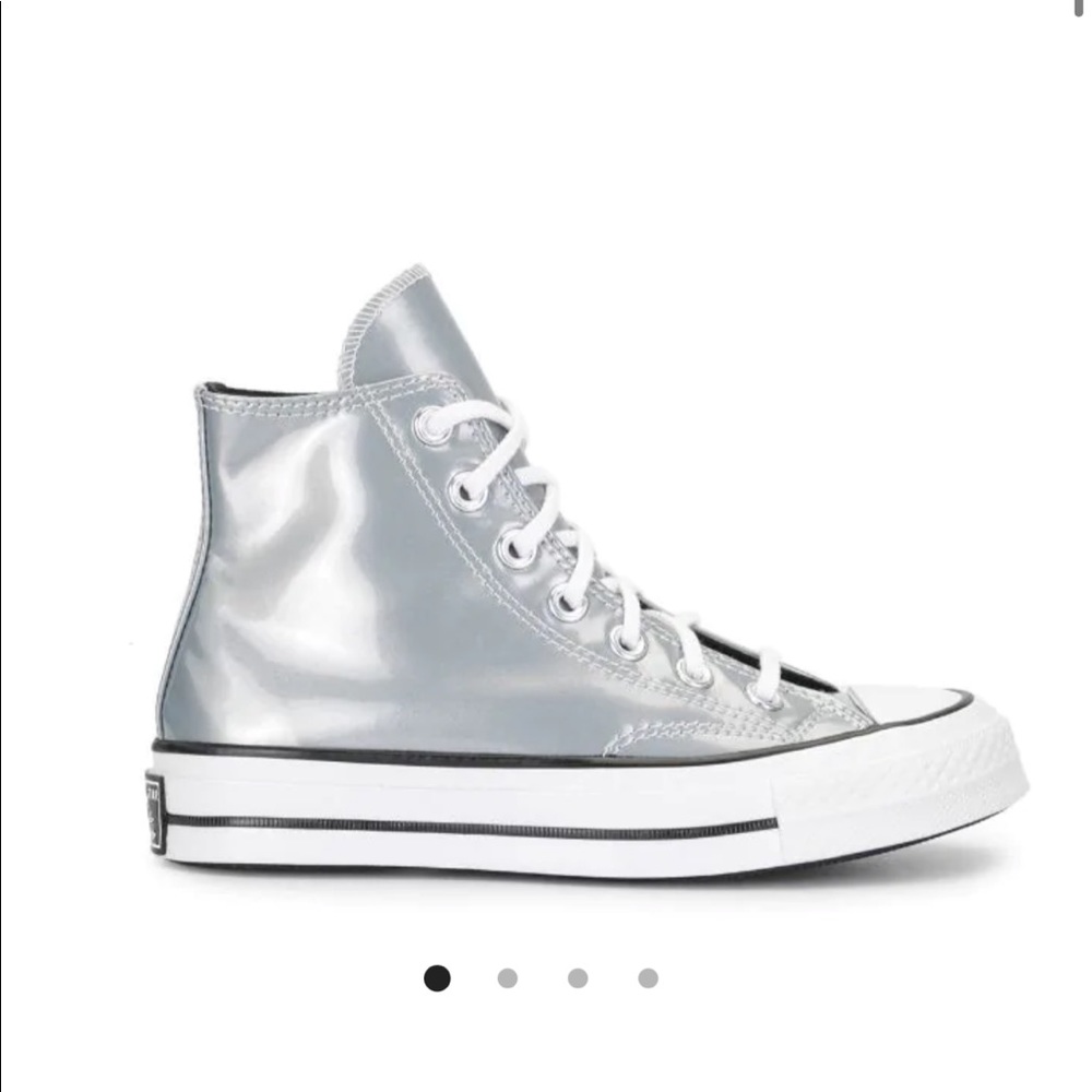 Silver chuck Taylor converse